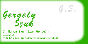 gergely szuk business card